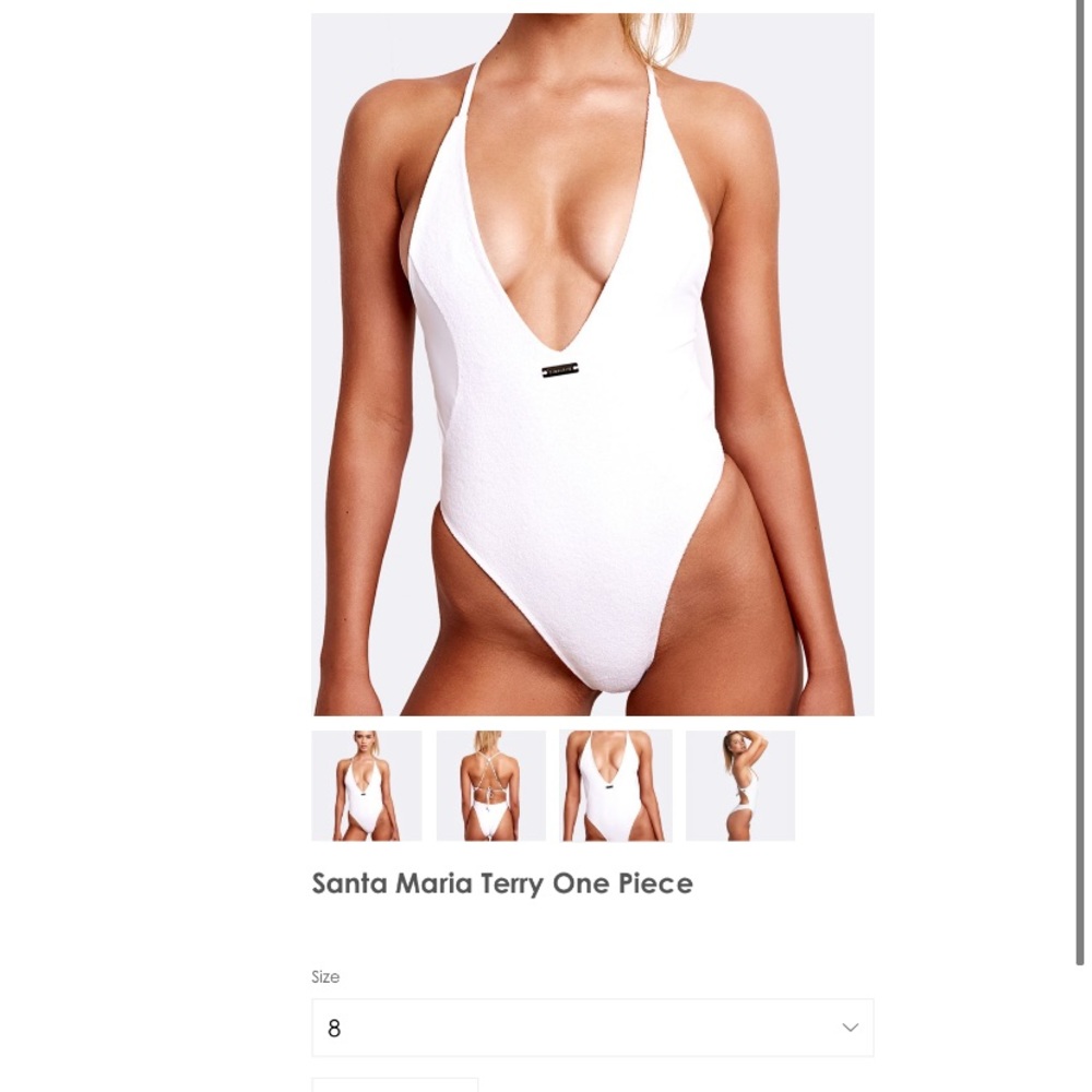 Santa Maria Terry One Piece white